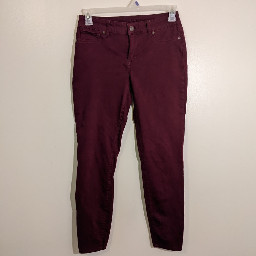 Maurices red burgundy jeans